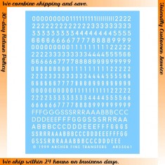 1/35 Small Letters and Numbers (White) 
