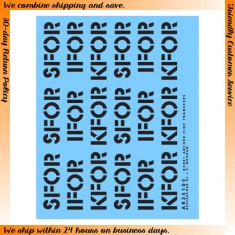 1/35 Large SFOR, IFOR and KFOR Markings (Black) 