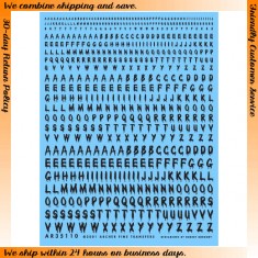 1/35 Generic Hand Lettering with Drips (Black) 
