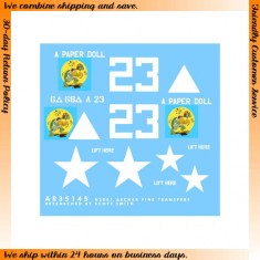 Dry Transfers for 1/35 US 6th Armoured Division M4A3E8 "23" 
