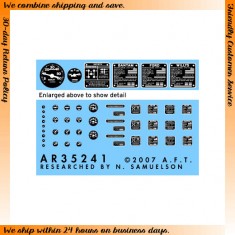 1/35 Jeep Instruments &Placards for Tamiya kits