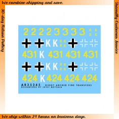 Dry Transfers for 1/35 14th Panther Division Panther IV Ausf. F1 & F2
