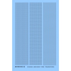 Resin on Clear Decal Film - Double Row Rivets for 1/32 and 1/48 Aircraft 