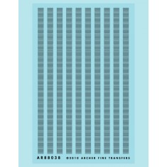 Resin on Clear Decal Film for Ho Scale Louvers (14 Inch)