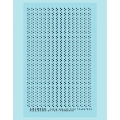 Resin on Clear Decal Film for G Scale Tank Car Double-Row Rivets