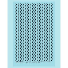 Resin on Clear Decal Film for G Scale 1.25 Inch Double-Row Rivets
