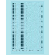 Resin on Clear Decal Film for S Scale 1.25 Inch Single-Row Rivets
