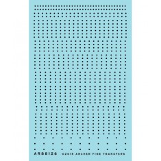 O Hopper Car Rivet Set Sheet 1 (Resin on Clear Decal Film)