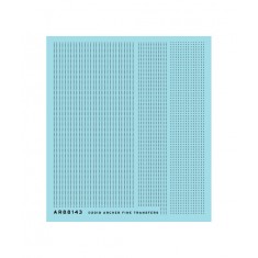 1/32 Single Row Aircraft Rivets (Resin on Clear Decal Film)