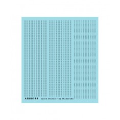 1/32 Double Row Aircraft Rivets (Resin on Clear Decal Film)