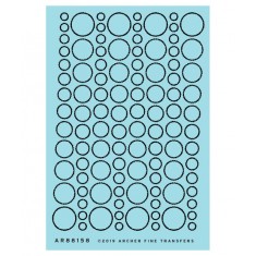 Various scales Arc Weld Beads .030 inch .76 mm wide (Resin on Clear Decal Film)