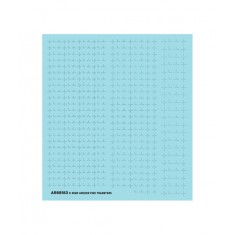 1/72 Corner Rivet Segments (Resin on Clear Decal Film)