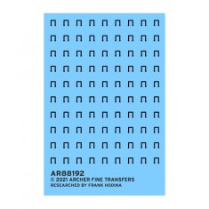 O Gondola Retaining Clips (Resin on Clear Decal Film)