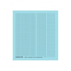 1/72 Triple Row Aircraft Rivets (Resin on Clear Decal Film)
