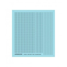 1/32 Triple Row Aircraft Rivets (Resin on Clear Decal Film)