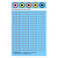 Creature Eyeball Decals w/Round Pupils #Small (Waterslide Decals)
