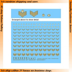 1/35 British Rank Insignia Patches