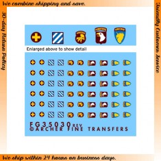 1/35 US 13th,17th and 101st Airborne &3rd and 17th Infantry Divisions Patches