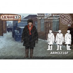 1/32 Civilian Man "Where Is This Disabled Person?" Resin Figure