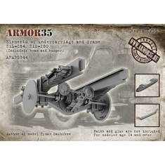 1/35 ZiL-164/ZIS-150 Undercarriage/Frame Beam & Bumper