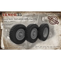 1/35 UAZ-452/469 YA-192 Wheels Set (4pcs & 1 Spare)