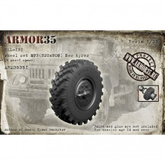 1/35 ZiL-131 Wheel set M93 (320x508) New Tyres (6pcs & 1 spare)