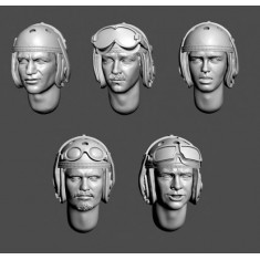 1/35 WWII American Tankmen Heads Set Vol.1 (resin)
