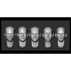 1/35 5x Bald Heads #12
