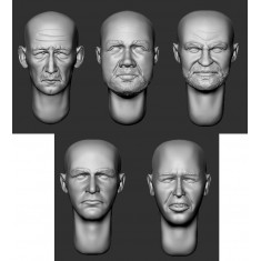 1/35 Bald Heads (set 16)