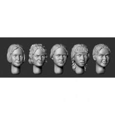 1/35 Female #Heads Set 4