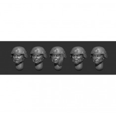 1/35 Female Heads in Helmets #Set 1