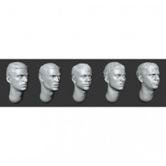 1/35 Hairy Head x5 (Set 28)