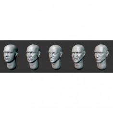 1/35 Bald Head x5 (Set 28)