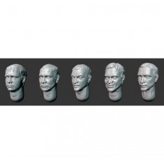 1/35 Hairy Head x5 (Set 29)