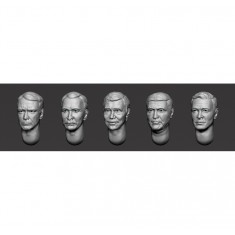 1/35 Hairy Head x5 (Set 30)