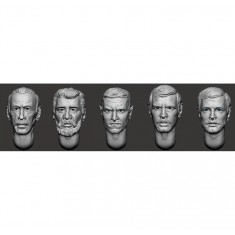1/35 Hairy Head x5 (Set 31)