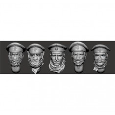 1/35 WWI Russian Soldiers Head x5, Osovets ''Attack of The Dead''