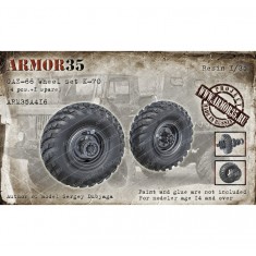 1/35 GAZ-66 Wheel Set K-70 (4pcs & 1 Spare)