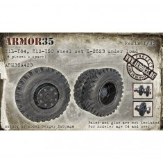 1/35 ZiL-164, ZiS-150 Wheel set I-252B under load (6pcs & 1 spare)