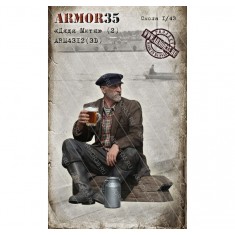 1/43 Civilian Seated Man ''Uncle Mitya''