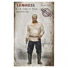 1/43 Civilian Man "I Don't Take Bribes..." Resin Figure