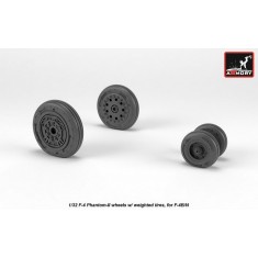 1/32 F-4B/N Phantom II Wheels w/Weighted Tyres (early)