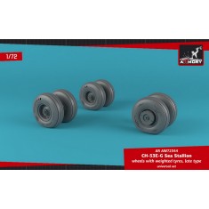 1/72 Sikorsky Ch-53 Sea Stallion Wheels w/Weighted Tires (Late)