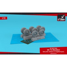 1/72 Sr-71A Blackbird Late Type Wheels w/Weighted Tyres