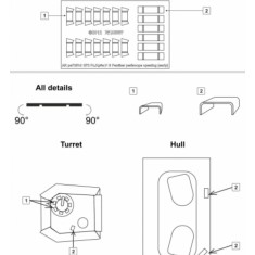 1/72 PzKpfw.V Ausf.G Panther Periscope Openings (Early)