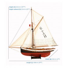 1/50 Jolie Brise Wooden Ship Kit