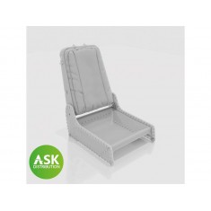 1/32 Messerschmitt P.1101 Seat (Me 262 type) excluding Seatbelts for Das Werk kit