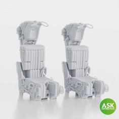 1/48 F-14A/B Early GRU-7A Ejection Seats excluding Seatbelts (2pcs) for Trumpeter kits