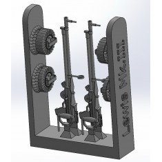 1/48 Lewis Mk.III 3D-printed Machine Guns (2pcs)