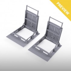 1/48 B-25 Mitchell Forward and Aft Entry Hatch Detail Set for HK Models Kit